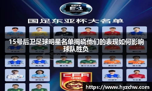 15号后卫足球明星名单揭晓他们的表现如何影响球队胜负